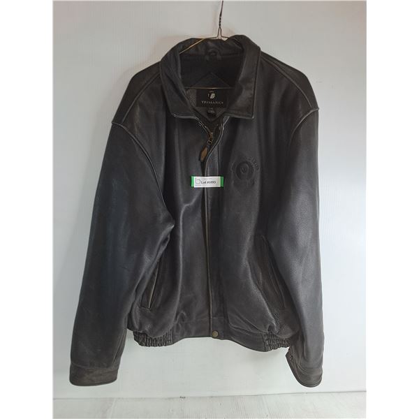 * Trimark Men's Large Black Leather Jacket
