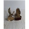 Image 3 : (2) Brass Eagle Ornaments