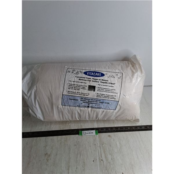 Vitacare Convoluted Foam Queen Size Mattress Pad, Pickup Preferred