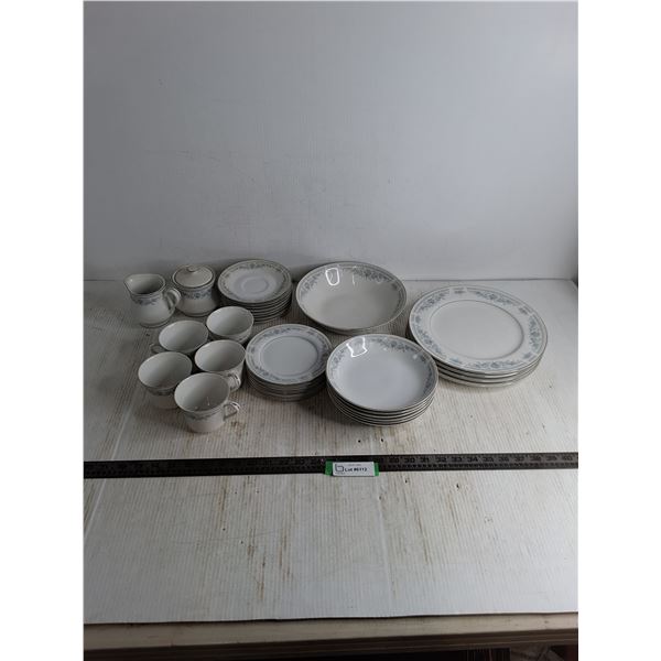 Set of Towne House "Blue Spring" Fine China