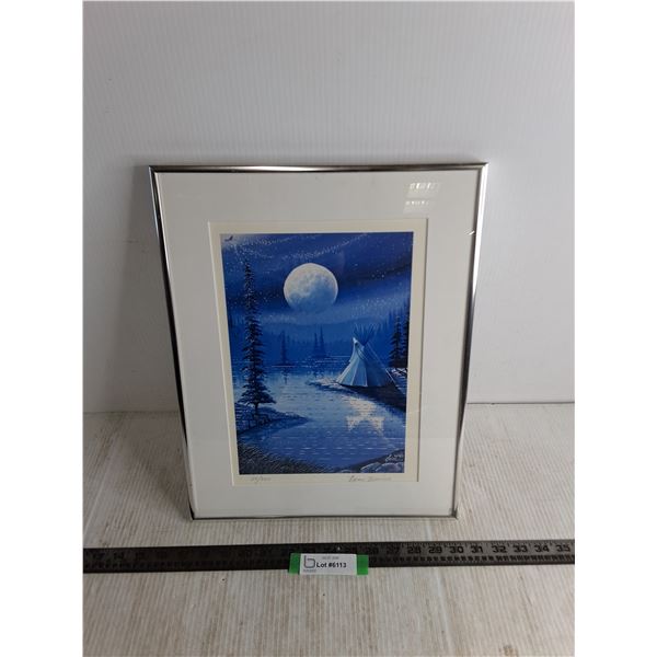 Metal Framed 13" x 17" Indigenous Themed Print by Denny Morrison