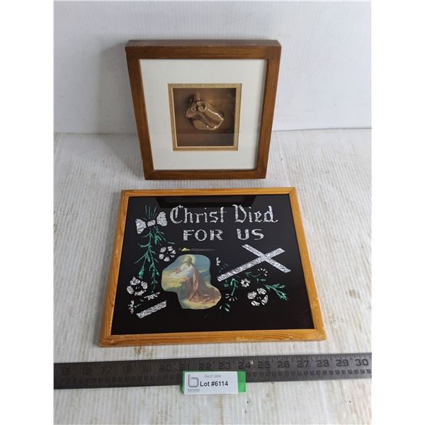 Framed Religious & Shadow Box Wall Decor - Largest 12" x 10"