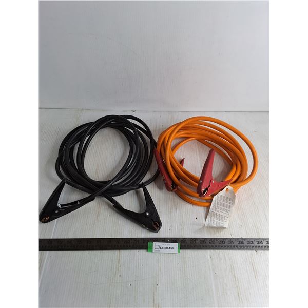 Pair of Heavy Duty Jumper Cables - Approx 20' Length