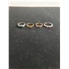 Image 2 : (4) Rings (Sizes 5,5,5,7.5 - Silver w/Blue Stone is 925), Brooch
