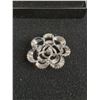 Image 4 : (4) Rings (Sizes 5,5,5,7.5 - Silver w/Blue Stone is 925), Brooch