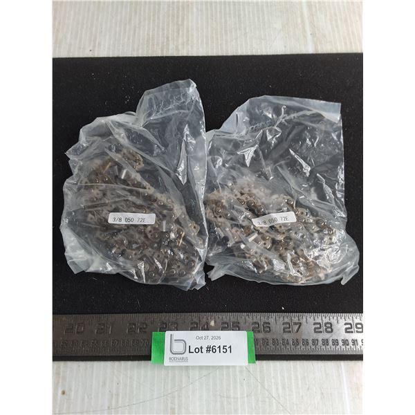 (2) Sealed Chainsaw Chains