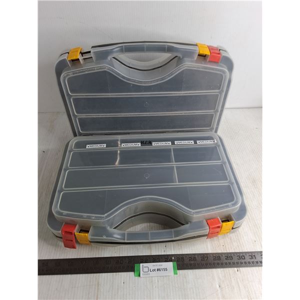 (2) Double Sided Parts Bins - 16x10x4" Each