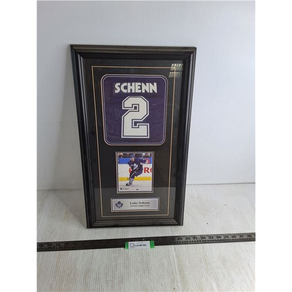 Framed Luke Schenn Toronto Maple Leafs Memorabilia - 12.5" x 22"