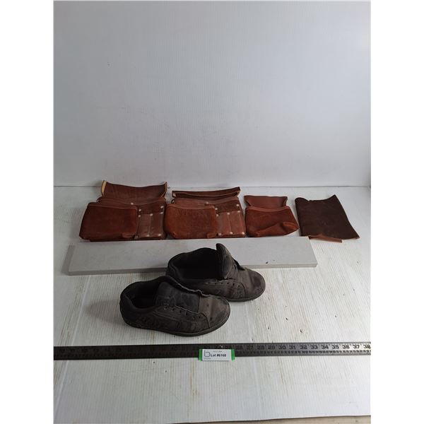 Leather Tool Pouches, Granite Rectangle, DC Shoes - Approx Size 7 Men's