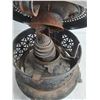 Image 2 : Antique 1526 Pressed Metal Heater - 25" High x 13" Diameter - Cannot Ship