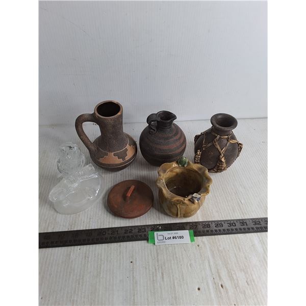 Ceramic Pitchers & Vases, Glass Owl Ornament