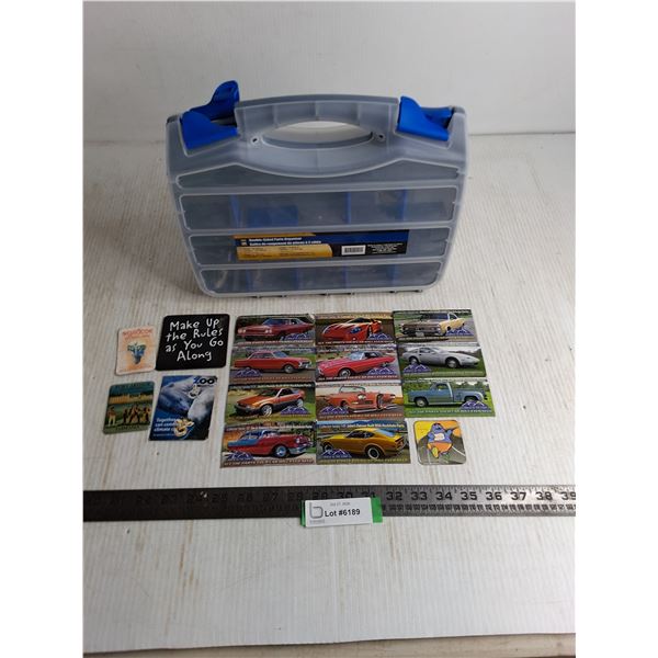 Double Sided Parts Bin, Vintage Cars Fridge Magnets