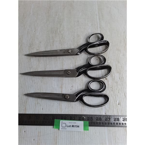 (3) Wiss Inlaid Scissors
