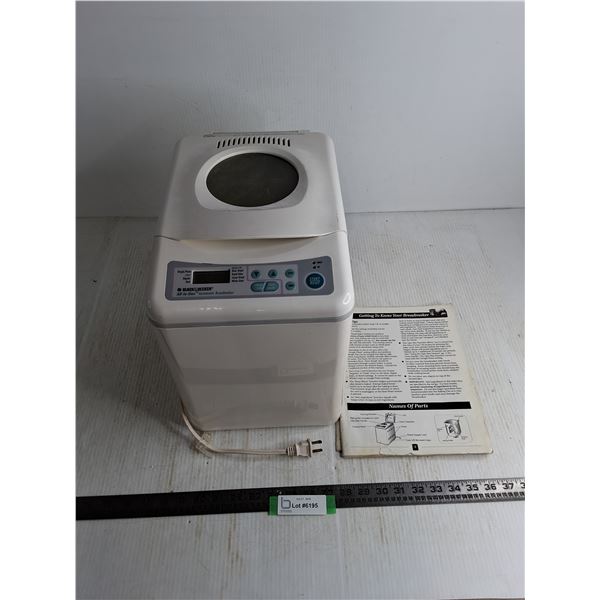 Black & Decker Breadmaker-As is, Pickup Only
