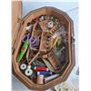 Image 4 : Vintage Plastic Sewing Kit w/Contents