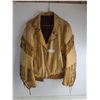 Image 1 : * Tasseled Leather Jacket - Approx Men's Medium