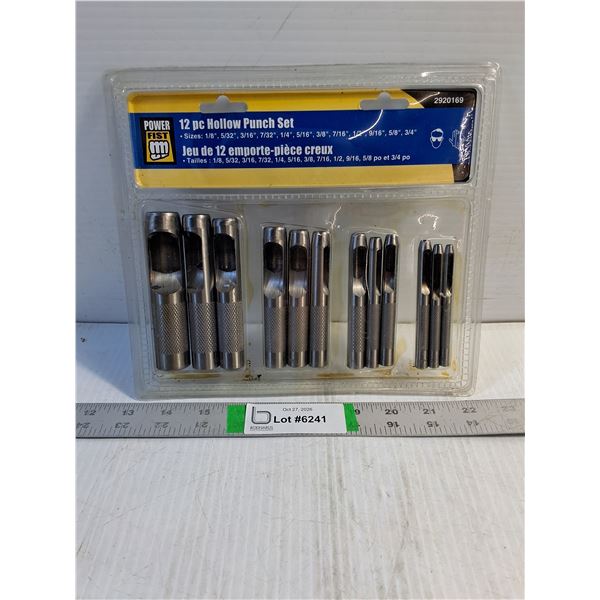 Power Fist 12 PC. Hollow Punch Set (sealed)