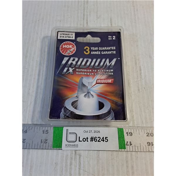 Pkg. of (2) NGK Iridium IX Spark Plugs (sealed)