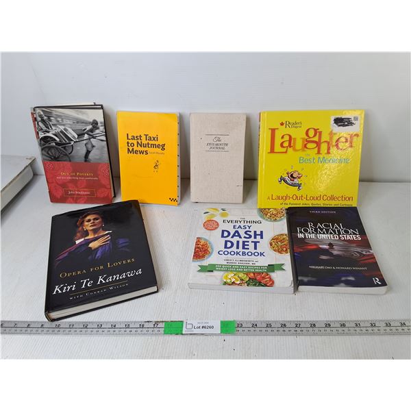 Books- Opera for Lovers, Laughter the Best Medicine, Five Minute Journal, Misc.
