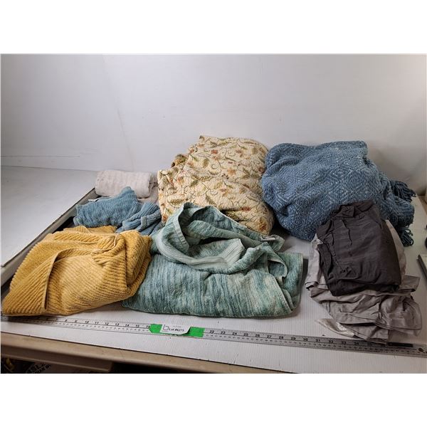 Throw Blankets, Bath Towels, Face Cloths, Misc.