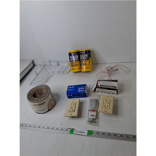 Window Flashing, Reinforcing Fabric, Electrical Outlets, Misc.
