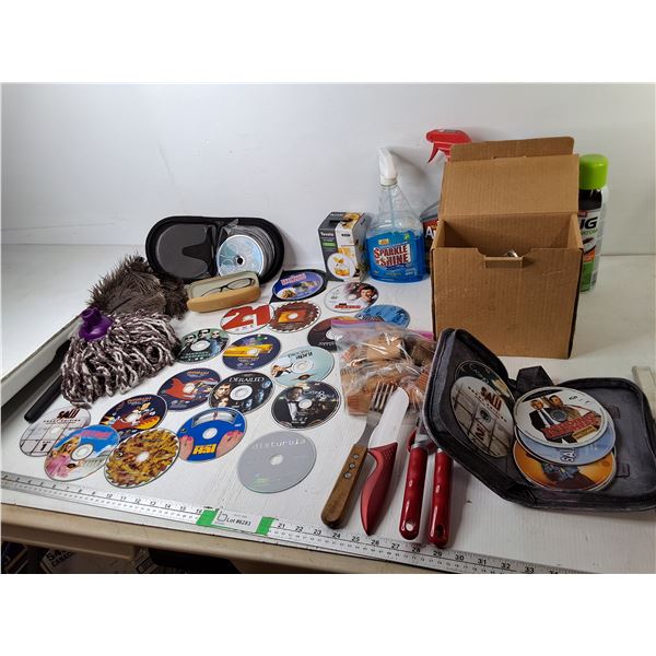 DVDs, Coin Wrappers, Kitchen Utensils, Misc. Can't Ship