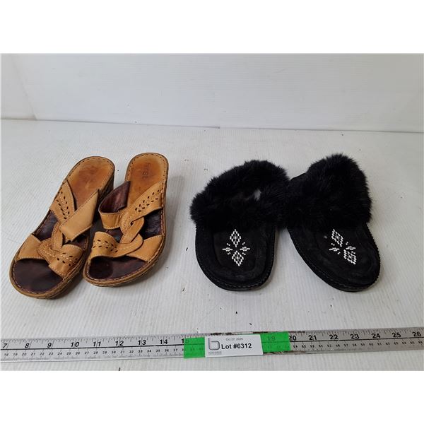 Women's Wedges- 37 & Mocassins- Approx. 6/6.5
