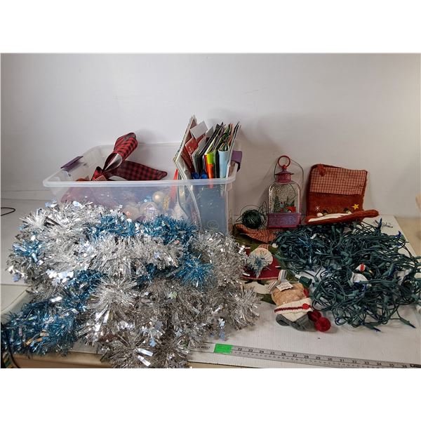 Christmas Stockings, String Lights- Most Power On, Garland, Misc. Can't Ship
