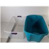 Image 3 : *(3) Storage Totes up to 31.88" x 20" x 17.75" & Step Garbage Can- Can't Ship
