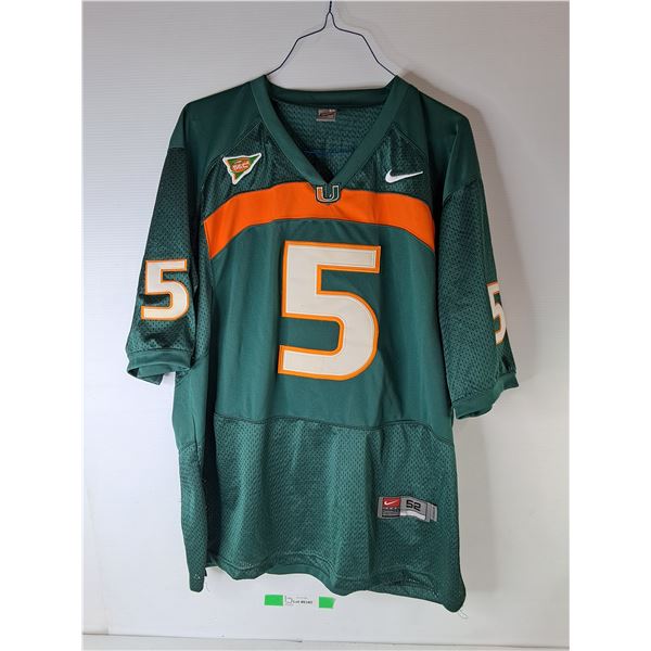*Andre Johnson Miami Hurricanes Jersey- 52