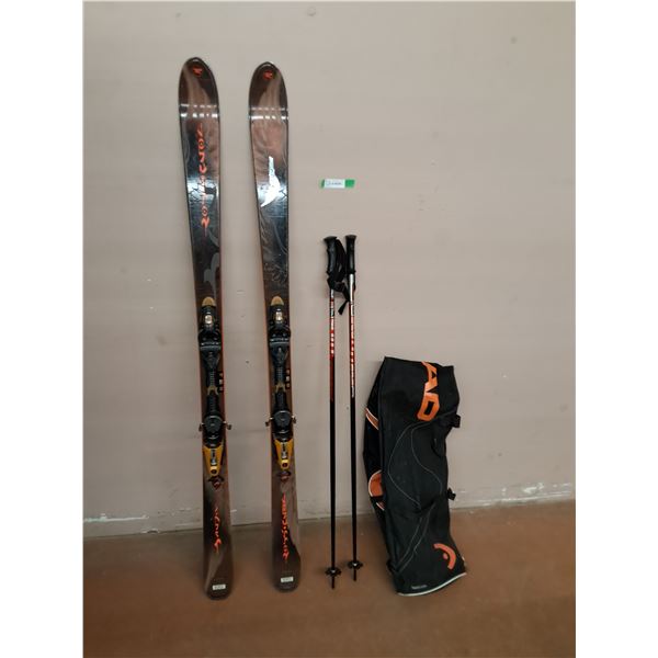 *Rossignol Bandit B78 174cm Skis, Poles & Bag- Can't Ship