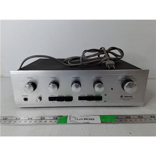 Nikko Stereo Amplifier TRM-400- Powers On, Pickup Preferred