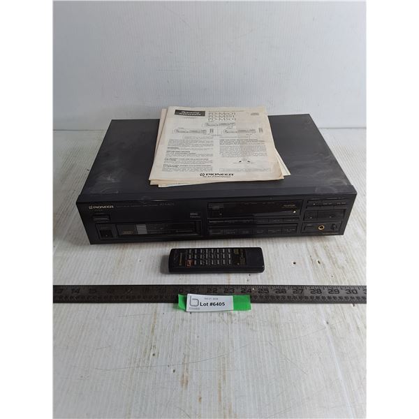 Pioneer PD-M601 CD Player w/Remote, Powers On