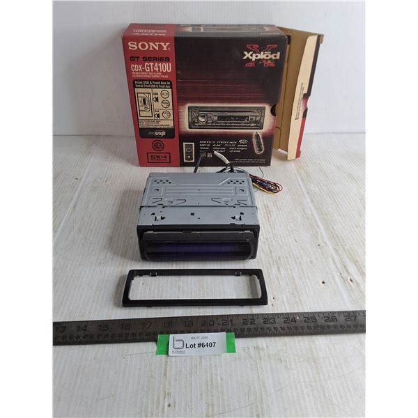 Sony Xplod Car Stereo - Untested, As Is