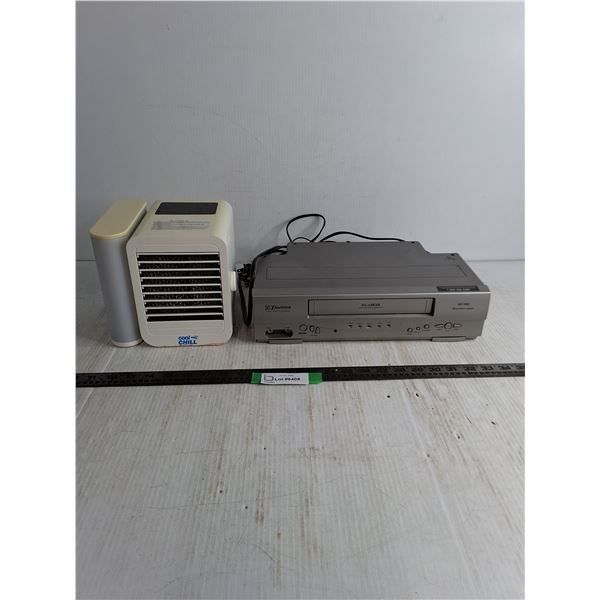 Cool Chill Air Cooler - Untested, No Cord, Emerson VHS VCR - Powers On