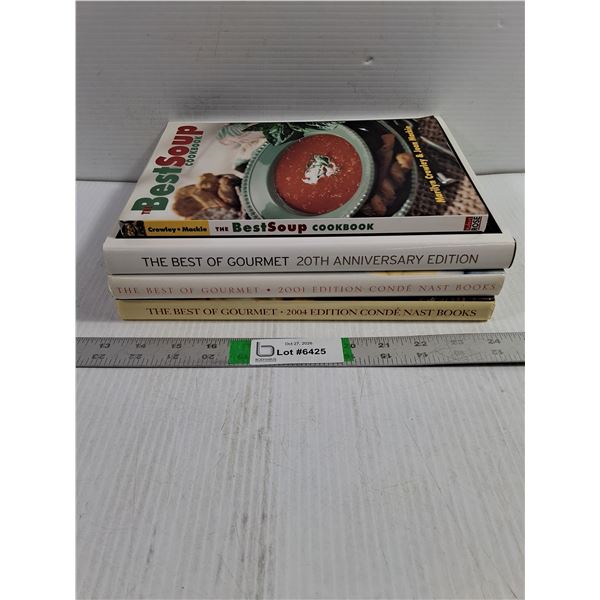 (4) Cookbooks Featuring (3) The Best of Gourmet