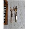 Image 3 : Vintage Set of Abbey Silver Plated Cutlery w/Wooden Storage Box