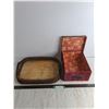 Image 1 : Velvet Keepsakes Box, 16" x 13" Serving Tray