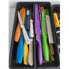 Image 2 : Assorted Kitchen Knives, Wine Bottle Openers, Enameled Roaster, Misc.