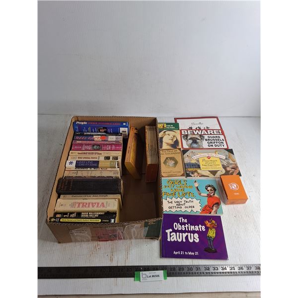 Assorted Books - Novels, Trivia, Celebrity, Misc.