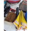 Image 4 : Assorted Bowls & Baskets, Grill Tray, Umbrellas, Misc.