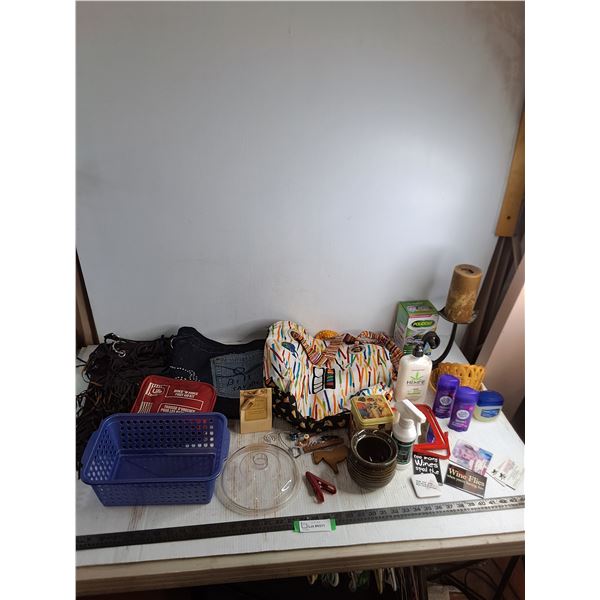 Ladies Hand Bags, Skin Cream, Deodorant, Polident, Magnets, Bath Salts, Misc. - Many Products Unused