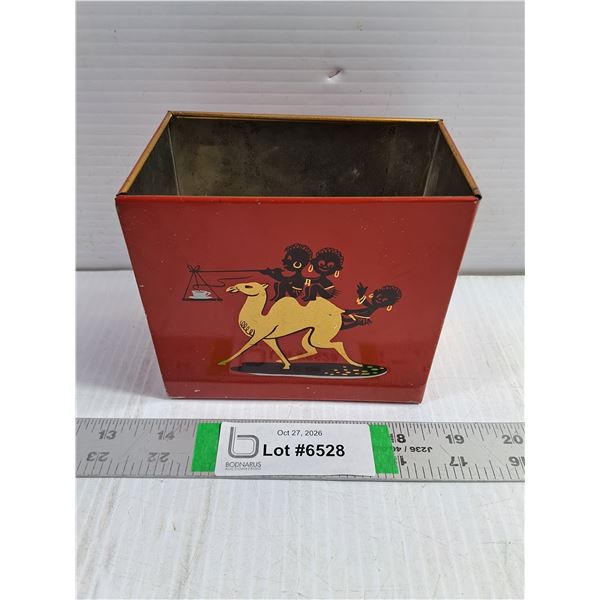 Black Americana Kaisers Coffee Tin-no lid