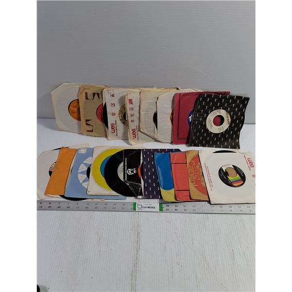 (19) Vintage 45's-Mostly Country