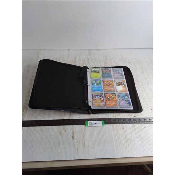 (56) Pokemon Cards in Binder w/Extra Sleeves - Cannot Authenticate