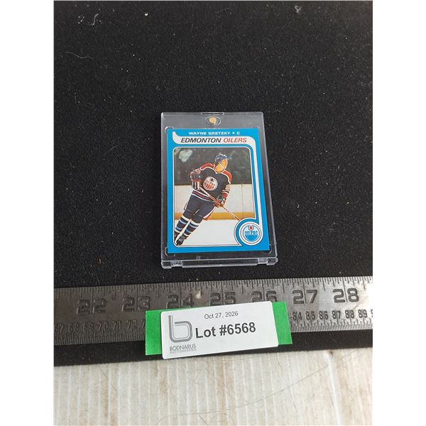 Protected OPC Gretzky Rookie Card Reproduction