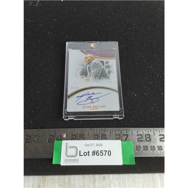 Protected Panini Kobe Bryant Auto-Graph Card Reproduction