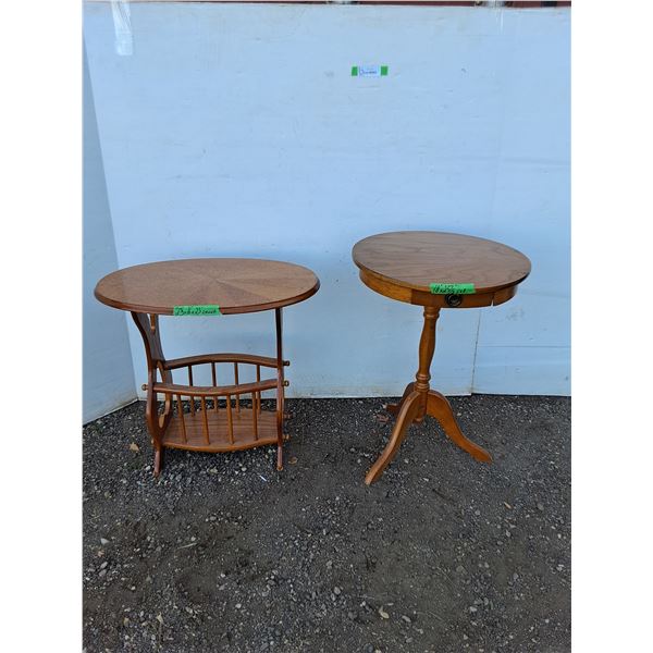 *** 2 Small Sidetables - Table # 1 (23x16x23") , Table #2 (18x25 1/2") - PU Only