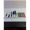 Image 1 : 3 pc Diamond Whetstone Set, Assorted Knives (3 Starfrit, 1 Farberware, 1 Oneida, 1 Rama Design)