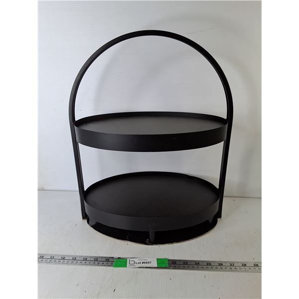 2 Tier Metal Tray 15.5" x 9.5" x 19.5"- Can't Ship